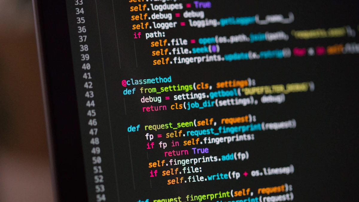 Lignes de code affichées sur un écran d'ordinateur