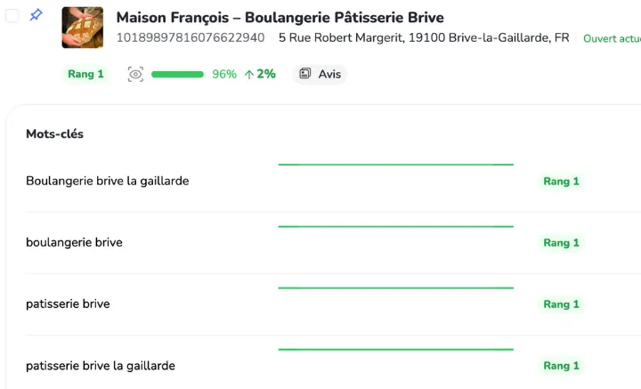 Maison François — Top 3 Google Business Profile local